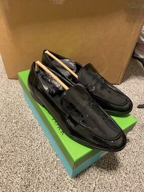 kate spade Black Patent Leather Women's Penny Loafers